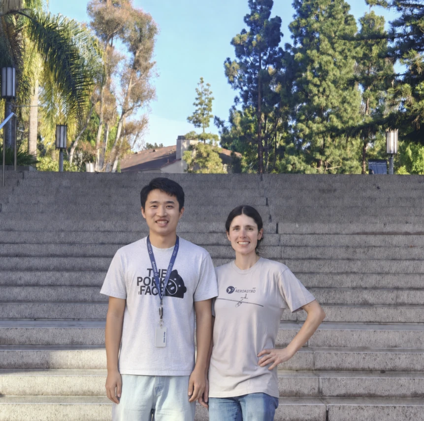 Me with Prof. Jacqueline Huynh outdoors